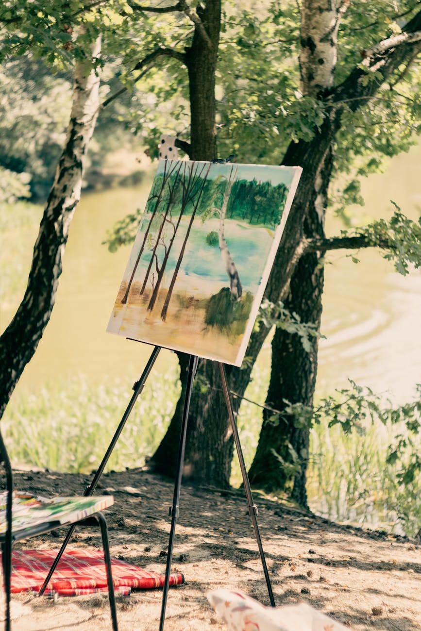 scenic outdoor painting in kobyla gora